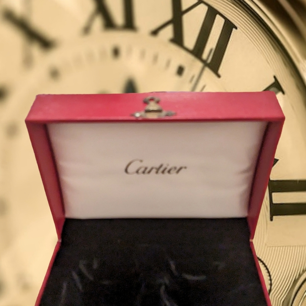 Vintage Cartier classsic velvet lined Jewelry Luxury box - Picture 12 of 16
